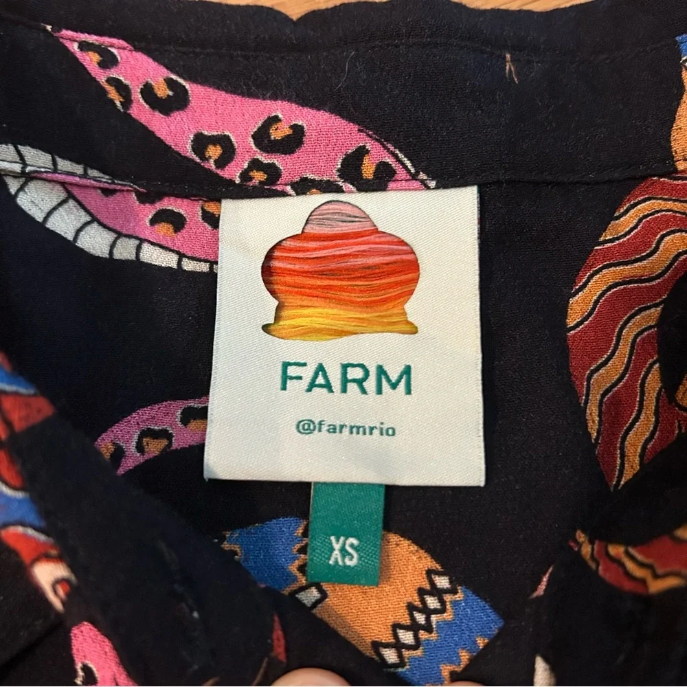 FARM Rio Snake Print Cropped-Length Jumpsuit - Picture 5 of 12
